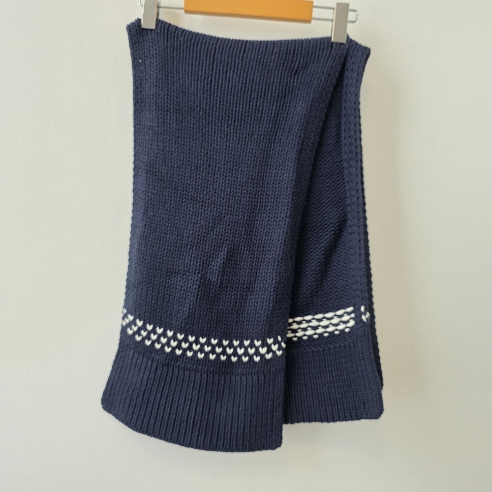 LL Bean signature cotton chunky knit Scarf